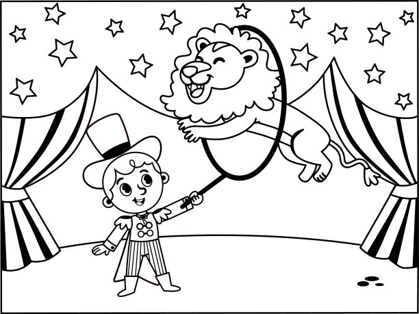 的驯狮图片下载