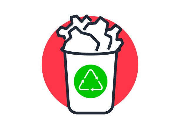 回收站图标向量。垃圾桶图标符号已隔离图片下载
