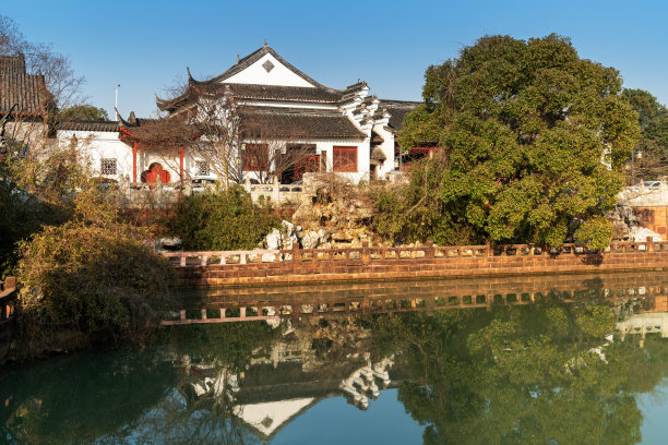 江南风格的传统园林图片下载