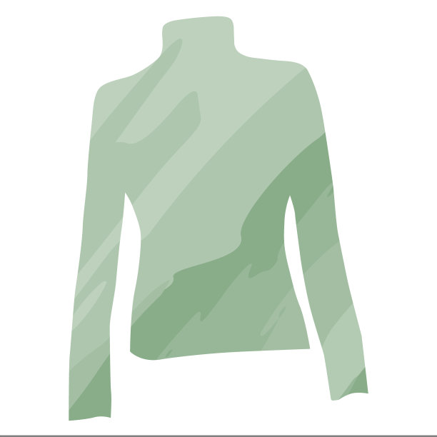 温暖柔软的冬季毛衣水彩方式与模糊的图案在时髦的绿色色调。隔离图片下载