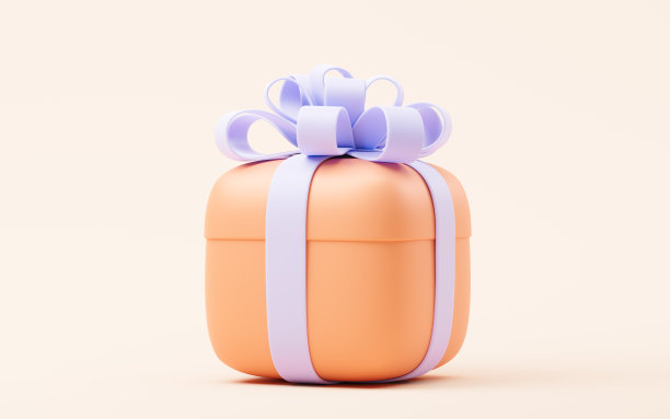 卡通礼盒，节日元素，3d渲染。图片下载