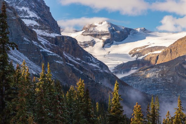 班夫山上的蓝天图片下载