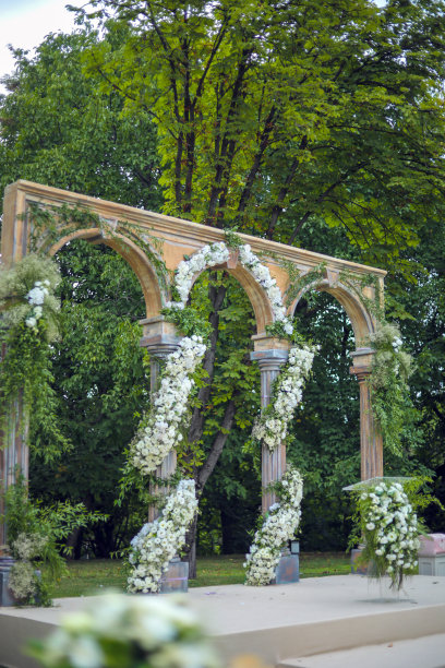 婚礼组织细节，装饰和婚礼仪式图片下载