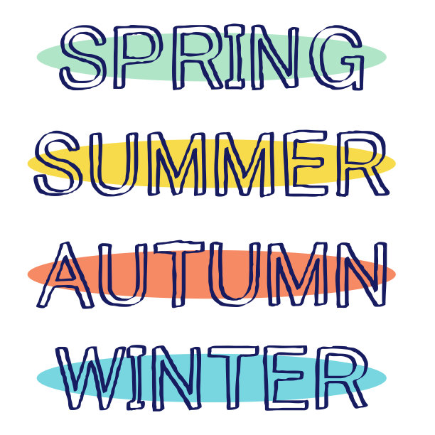 一套四季手写信件图片下载