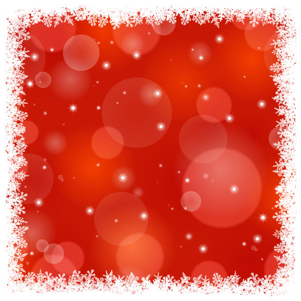 闪亮的雪花水晶背景和框架。图片下载