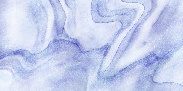 酒精水墨艺术抽象背景。蓝色和紫色粗lamé大理石花纹。梦幻般的水平横幅与沙漠般的曲线。图片下载
