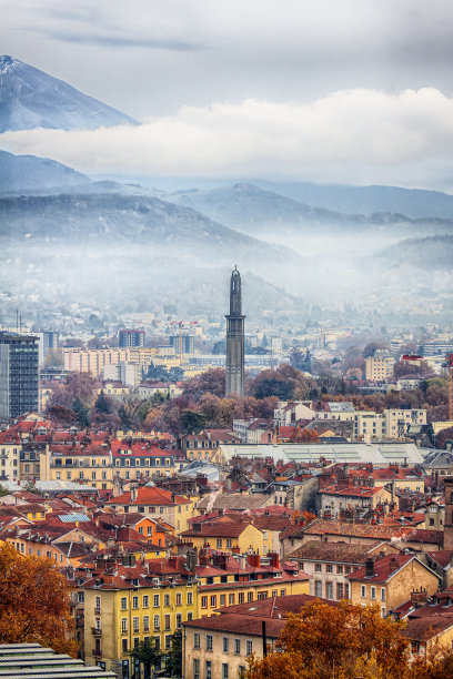 格勒诺布尔法国2021年11月格勒诺布尔景观图片下载