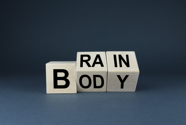 身体或心灵。身体vs大脑的商业理念图片下载