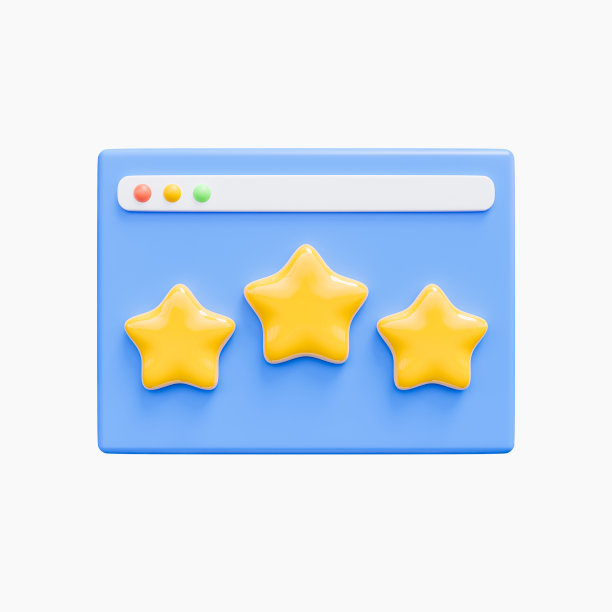 3D渲染客户评论和评级概念图标说明。图片下载