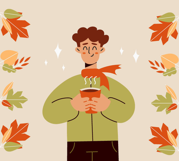 拿着树叶的人图片下载