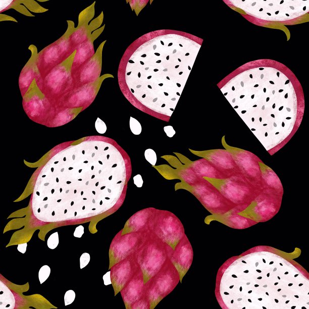 龙水果图案图片下载