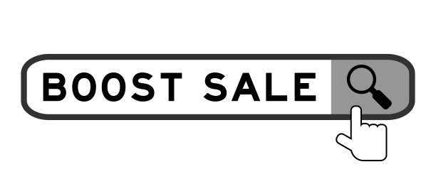 搜索横幅在字促进销售与移交放大镜图标在白色背景图片下载