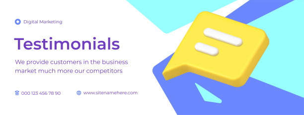 奖状数字营销网络空间客户反馈社交媒体横幅3d图标矢量图片下载