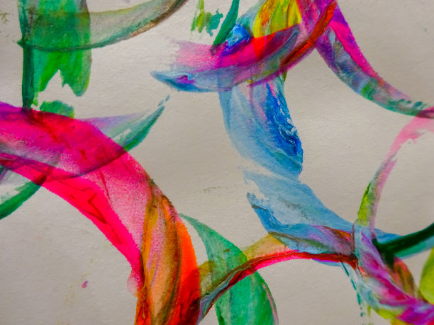 明亮的彩色抽象背景与彩色条纹图片下载