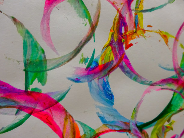 明亮的彩色抽象背景与彩色条纹图片下载