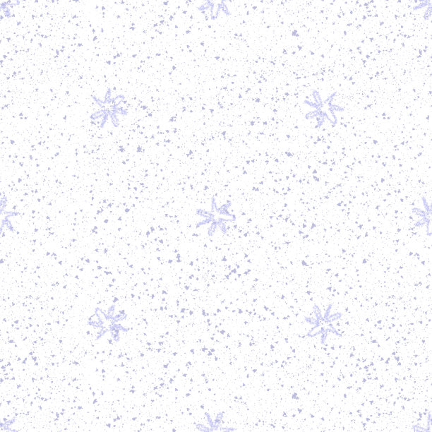手绘雪花圣诞无缝图案。粉笔雪花背景上微妙的雪花飞舞。可爱的粉笔手绘雪覆盖。不同寻常的节日装饰。图片下载