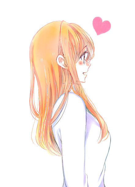 插图的女人与柔和的气氛图片下载