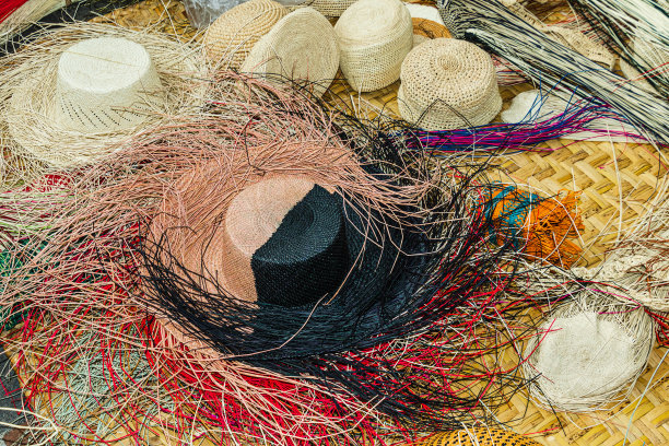 一顶真正的厄瓜多尔手工巴拿马帽图片下载