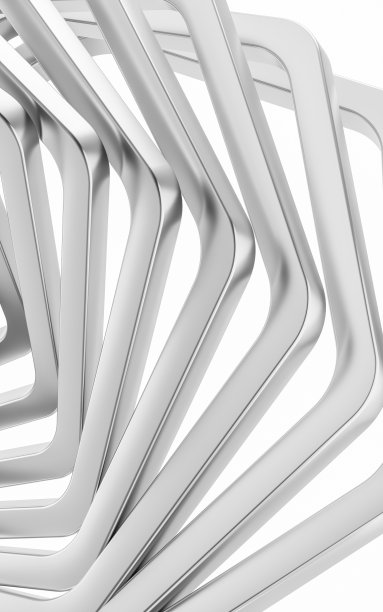 六边形金属框架，三维渲染。图片下载