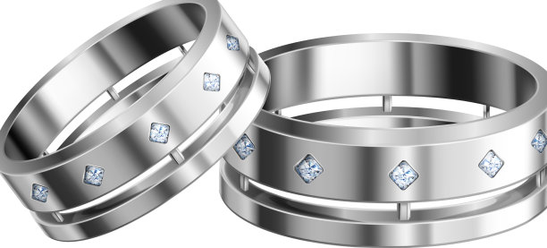 现实的结婚戒指图片下载
