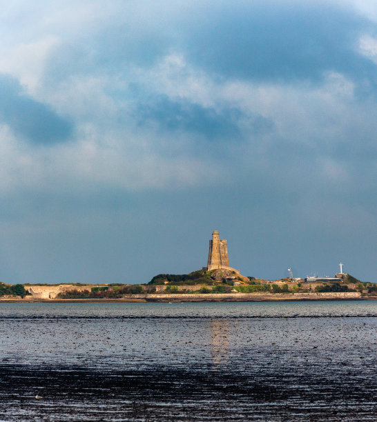 法国诺曼底圣瓦茨拉-胡格湾图片下载