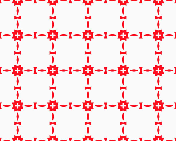红色无缝重复图案平面风格装饰几何方形设计与主题BG图片下载