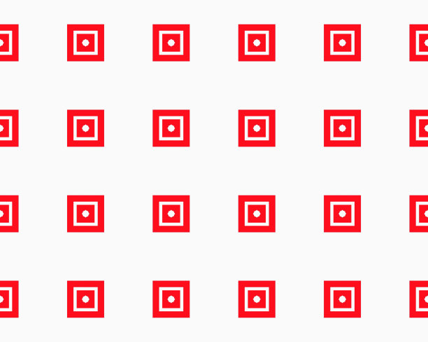 红色无缝重复图案平面风格装饰几何方形设计与主题BG图片下载