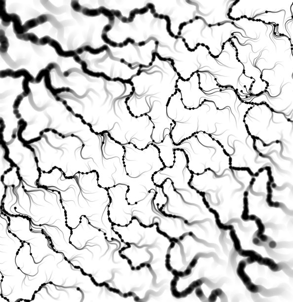 流动的色彩斑斓的粒子图片下载