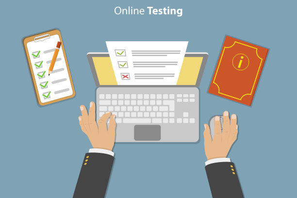 在线测试的三维等距平面矢量概念图图片下载