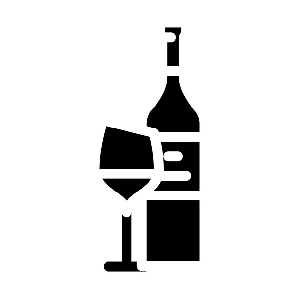 西拉红葡萄酒雕文图标矢量插图图片下载