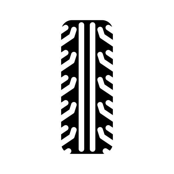 轮胎摩托车配件雕文图标矢量插图图片下载