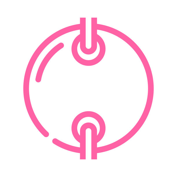 亮片链颜色图标矢量插图图片下载