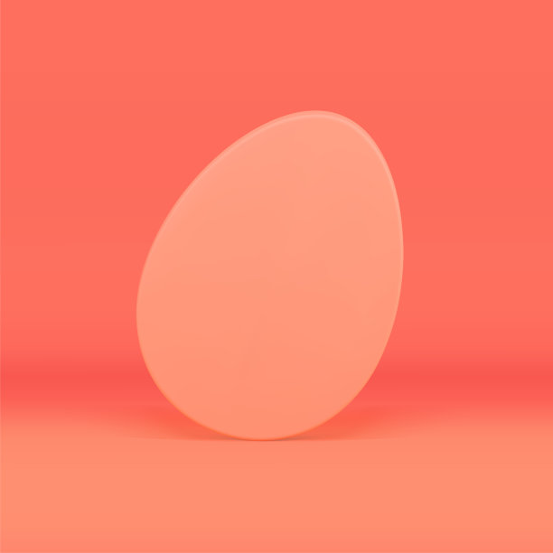 复活节鸡蛋粉色动态修长装饰3d元素节日祝贺现实矢量图片下载