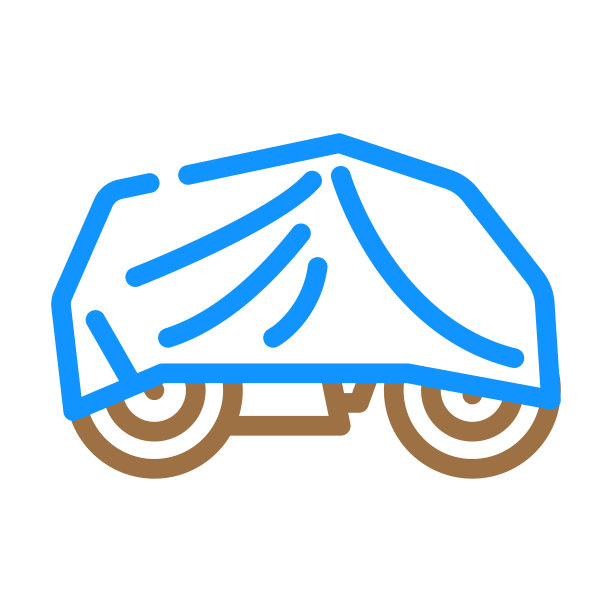 封面摩托车封面颜色图标矢量插图图片下载