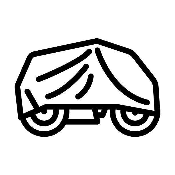 封面摩托车封面线图标矢量插图图片下载