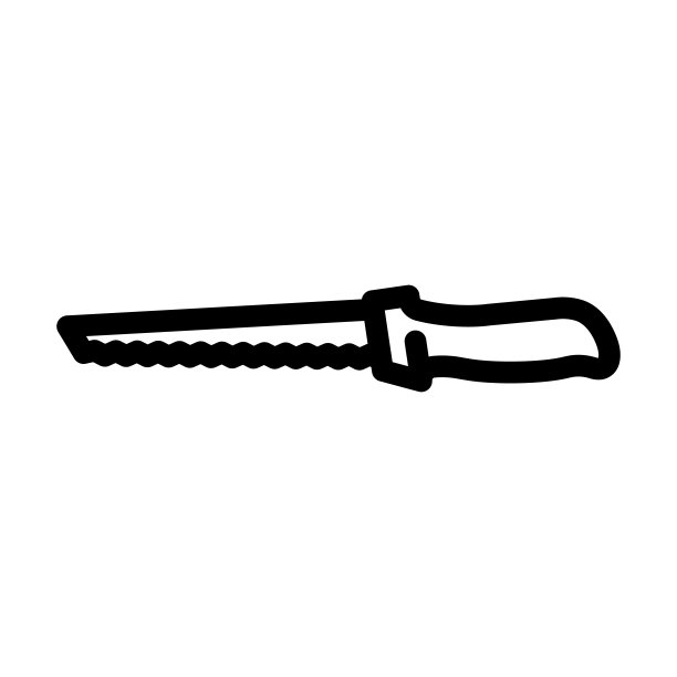 墙板锯线图标矢量插图图片下载