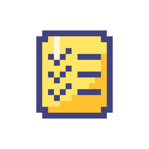 购物清单像素化RGB颜色ui图标图片下载