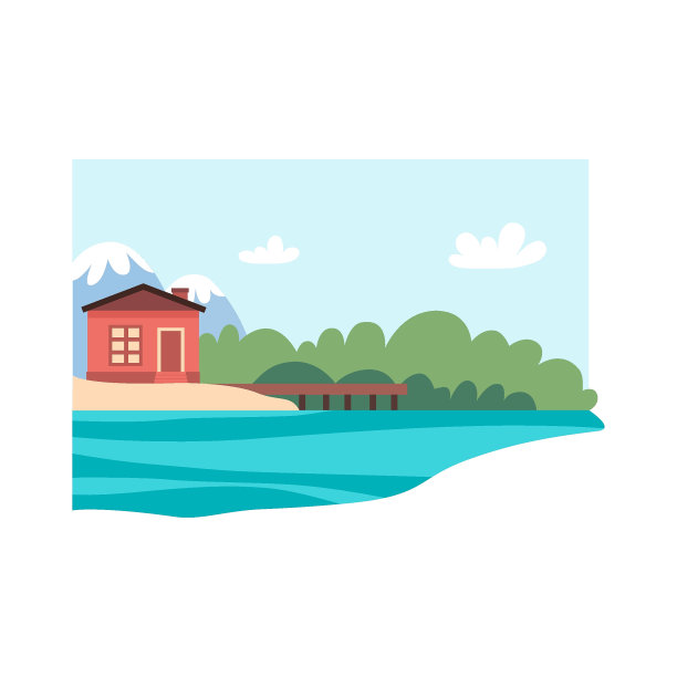 河上的房子图片下载