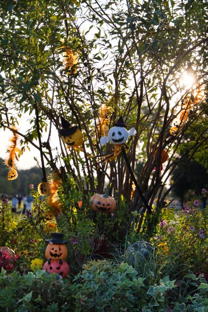 十月有趣可爱的万圣节物品图片下载