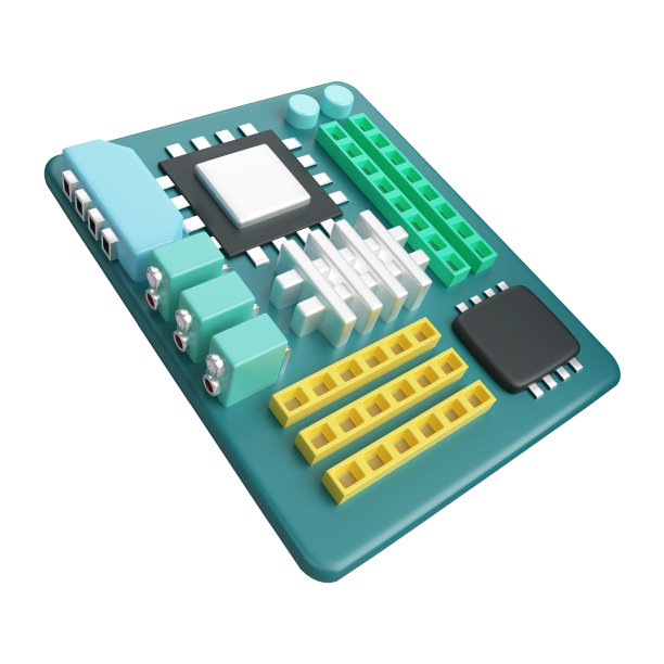 主板3D插图图标图片下载