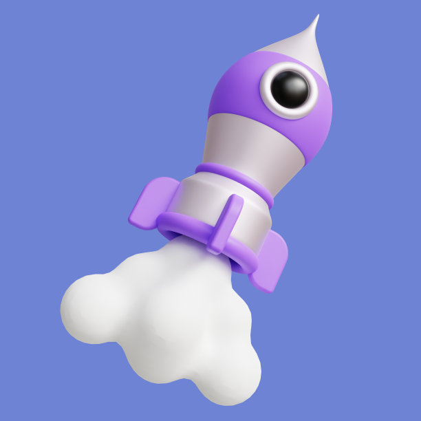 3D火箭发射插图。Rocket Startup Growth 3D插图，用于UI Web或移动应用程序设计图片下载
