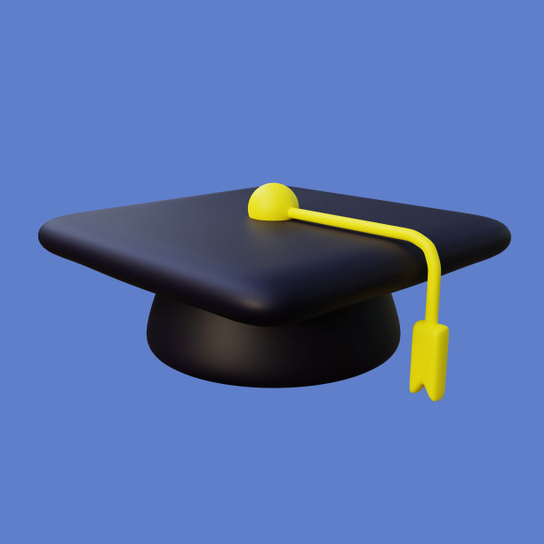 3D毕业帽插画。礼服3 d渲染。适合您的教育相关的设计图片下载