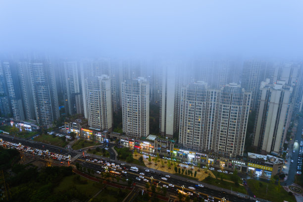 雾天的成都图片下载