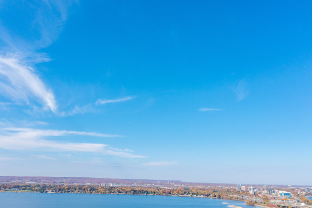 伯灵顿运河升降桥和伊丽莎白女王路QEW高速公路，安大略省，加拿大图片下载