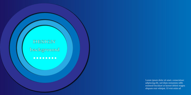 背景与同心圆设计剪纸效果在一系列的蓝色图片下载
