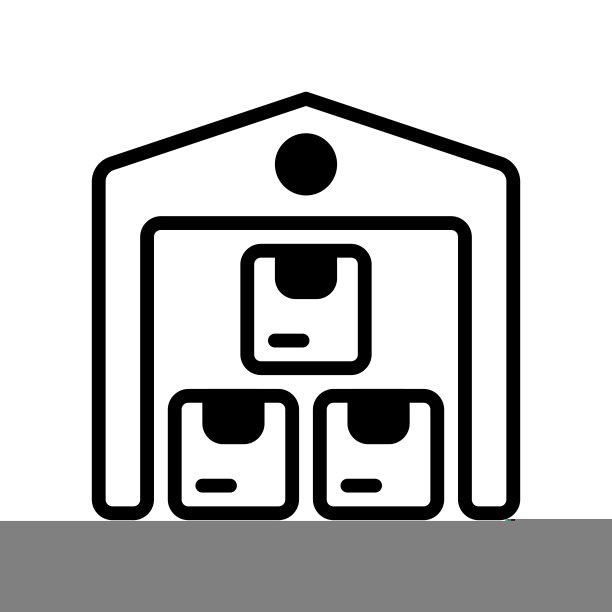 仓储仓库图标，用来储存货物的库存。图片下载