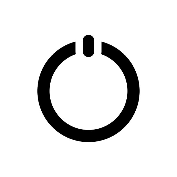 电源按钮图标矢量设计模板图片下载