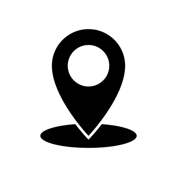 引脚定位器图标矢量设计模板在白色背景图片下载