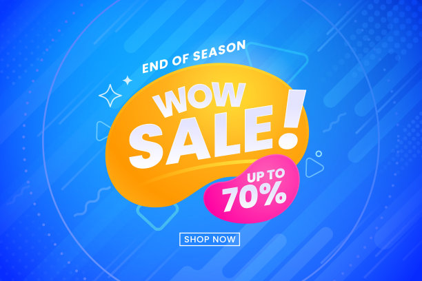 彩色渐变促销背景矢量图图片下载