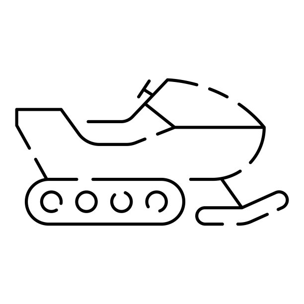 冬季旅游线路图标。雪板和木棍插图。假日或假期圣诞和新年矢量。雪地图片下载